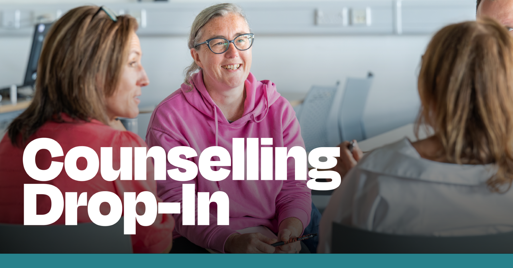 People participating in a counselling setting
