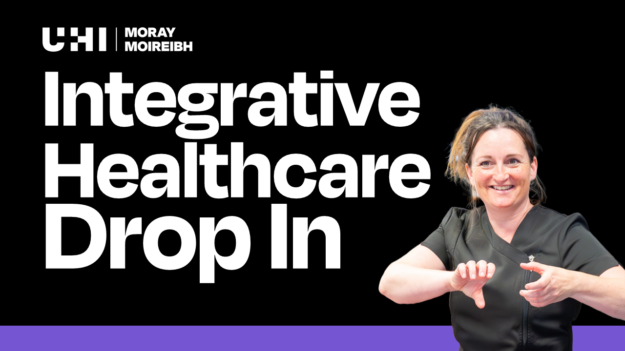 Graphic advertising a drop in event for integrative healthcare Graphic advertising a drop in event for integrative healthcare