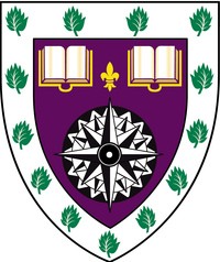 The Coat of Arms was granted to the university in 2012 and is reserved for use on a restricted range of official insignia and documents.  Its use in any new context must be approved by the Head of Marketing and Planning