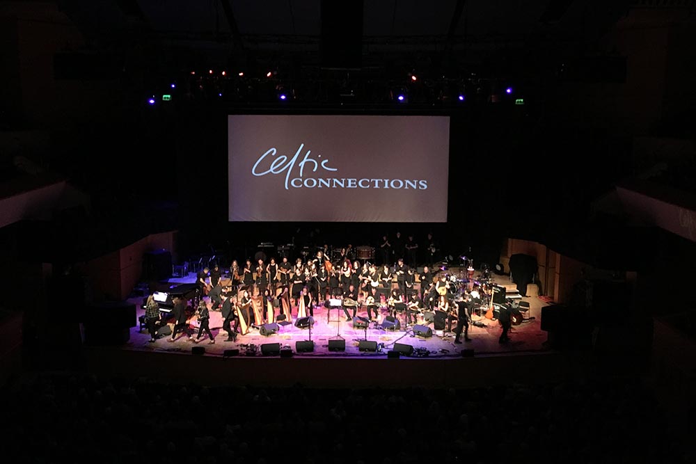 Students and staff travelled to Glasgow to take part in Celtic Connections. Lews Castle College UHI graduates Ailis Sutherland and Ilona Kennedy played as part of the opening concert. 