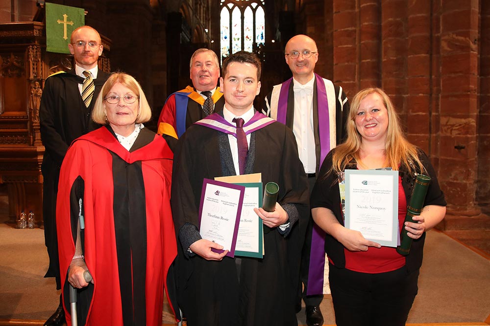 Two Orkney College UHI students were named as the winners of the university’s higher education and postgraduate student of the year awards.