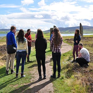 Students at Brodgar site