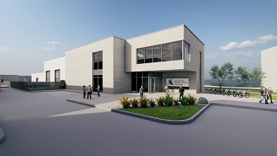 Artist impression of a new building