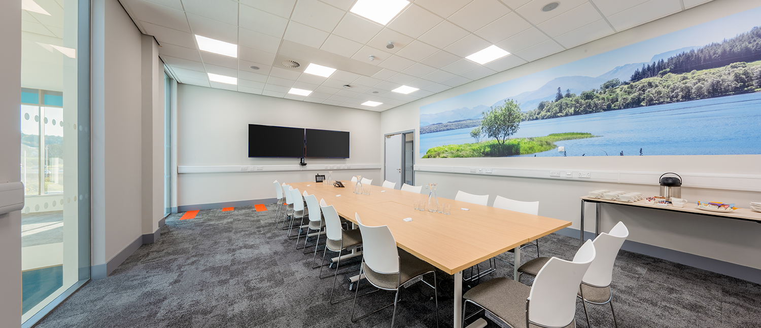 Great Glen room setup as a boardroom