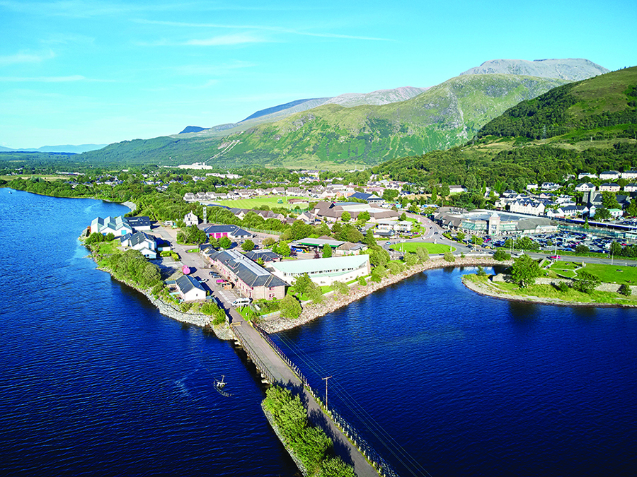 Aerial view of Fort William campus Aerial view of Fort William campus