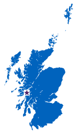 Map of Scotland highlighting the location of SAMS