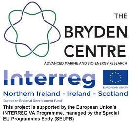 The Bryden Centre: Advanced Marine and Bio-energy Research | Interreg. Norther Ireland, Ireland, Scotland. This project is supported by the European Union's INTERREG VA Programme, managed by the Special EU Programmes Body (SEUPB)