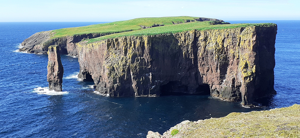 Small coastal island