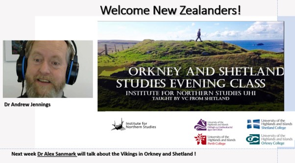 Orkney and Shetland evening class for New Zealand