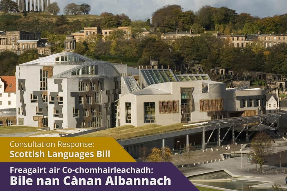 Scottish Languages Bill Contribution