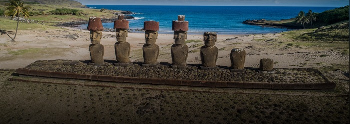 Ahu Nau Nau, Rapa Nui (Easter Island) Photo: CyArk 2019