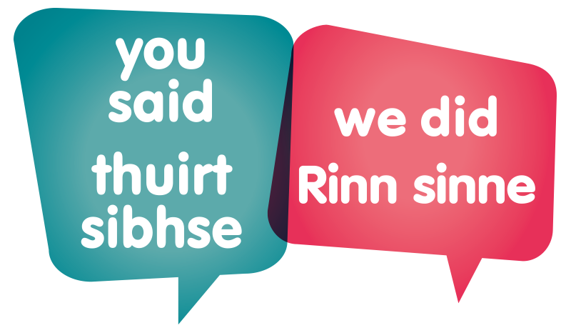 You said, we did | thuirt sibhse, Rinn sinne