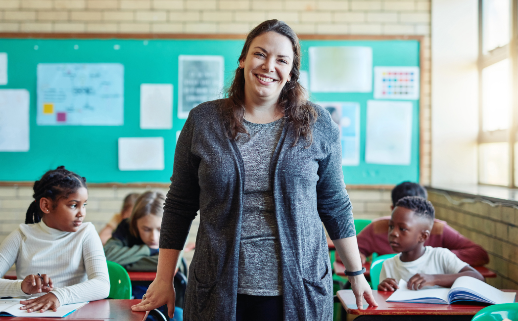 Teacher in a classroom